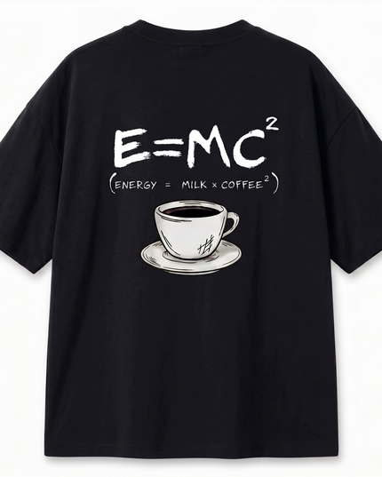 Coffee Lover : Printed Oversized T-Shirt