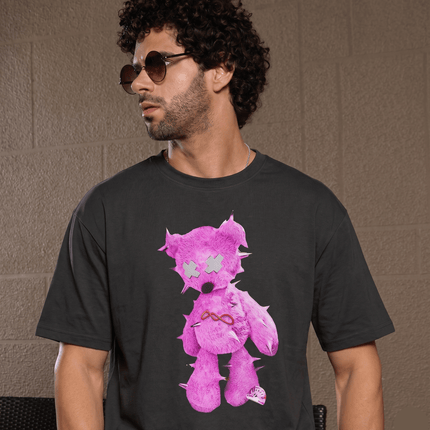 Good Boy Teddy : Printed Oversized T-Shirt - Peepri