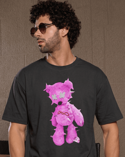 Good Boy Teddy : Printed Oversized T-Shirt - Peepri