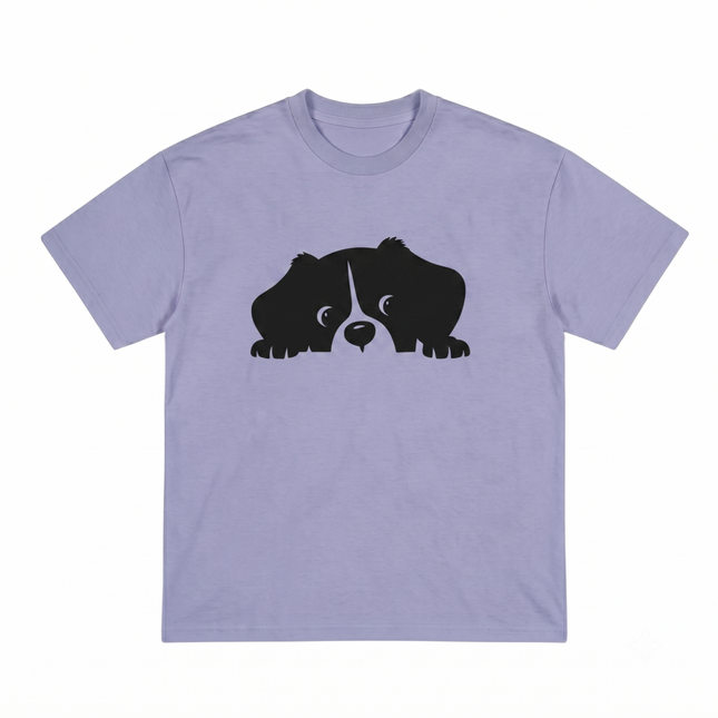 Hiding Dog : Printed Oversized T-Shirt