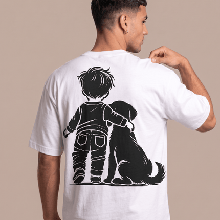 Dog Lover : Printed Oversized T-Shirt - Peepri