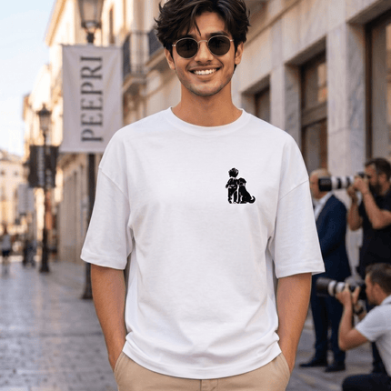 Dog Lover : Printed Oversized T-Shirt - Peepri