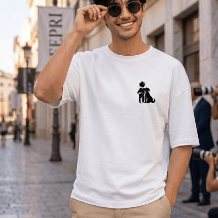 Dog Lover : Printed Oversized T-Shirt - Peepri
