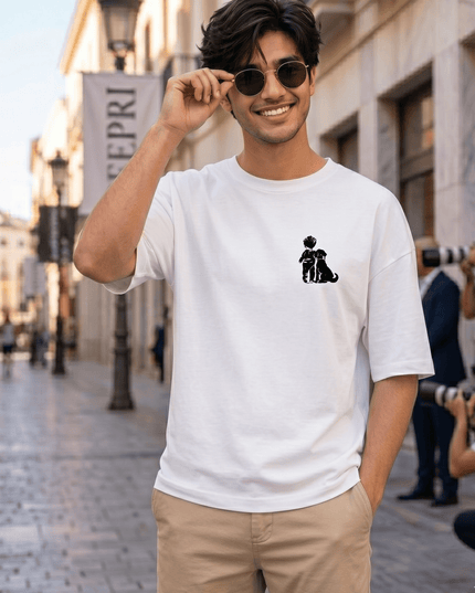 Dog Lover : Printed Oversized T-Shirt - Peepri