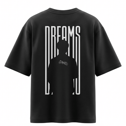 Man With Dreams : Printed Oversized T-Shirt - Peepri