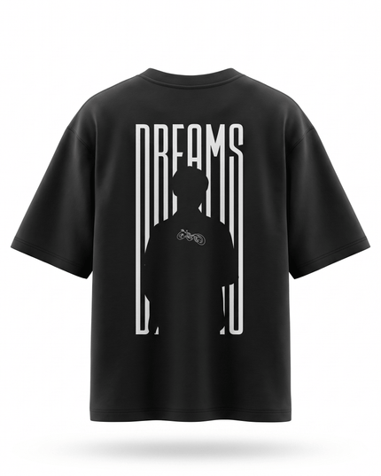 Man With Dreams : Printed Oversized T-Shirt - Peepri