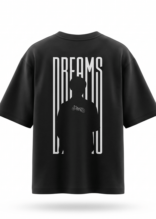 Man With Dreams : Printed Oversized T-Shirt - Peepri