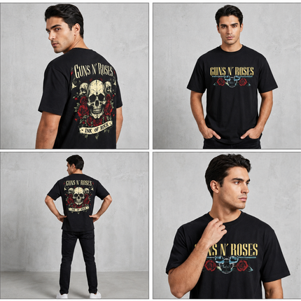Guns N' Roses : Printed Oversized T-Shirt
