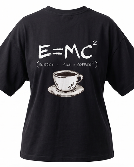 Coffee Lover : Printed Oversized T-Shirt