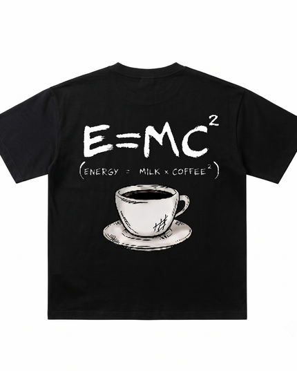 Coffee Lover : Printed Oversized T-Shirt