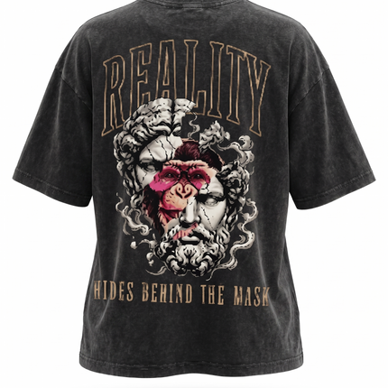 Monkey Mix : Acid Washed Oversized T-Shirt