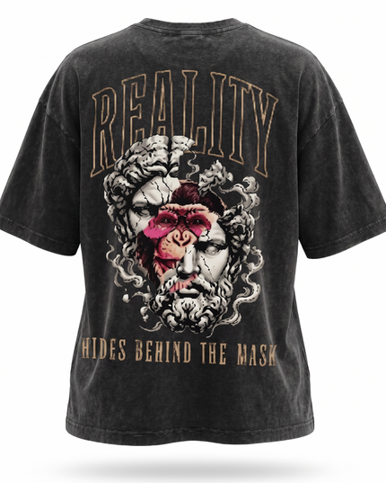 Monkey Mix : Acid Washed Oversized T-Shirt
