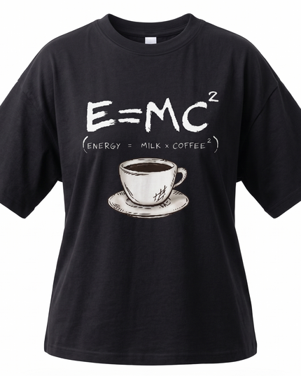 Coffee Lover : Printed Oversized T-Shirt