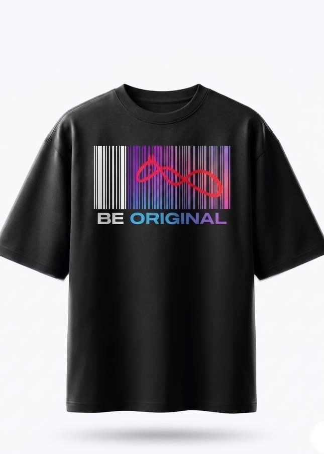 Be Original Official Logo : Printed Oversized T-Shirt