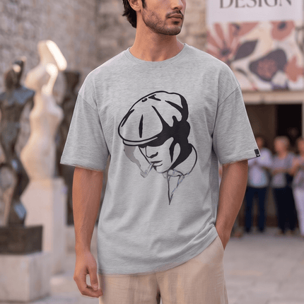 Gentle Men : Printed Oversized T-Shirt - Peepri