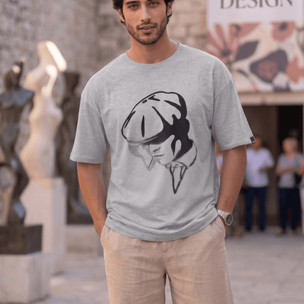 Gentle Men : Printed Oversized T-Shirt - Peepri