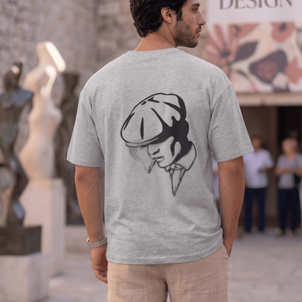 Gentle Men : Printed Oversized T-Shirt - Peepri