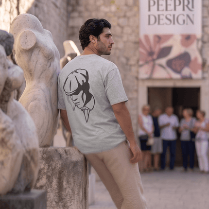 Gentle Men : Printed Oversized T-Shirt - Peepri