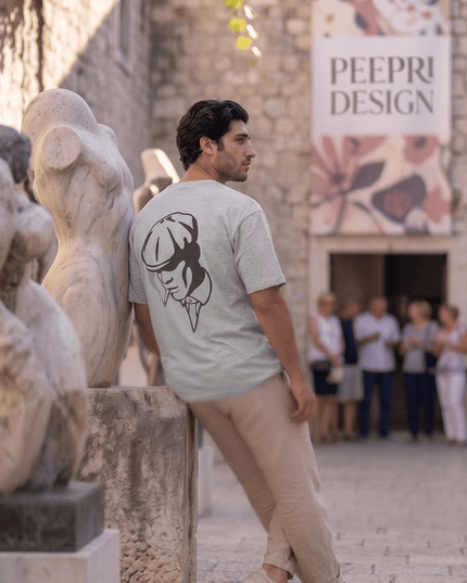 Gentle Men : Printed Oversized T-Shirt - Peepri