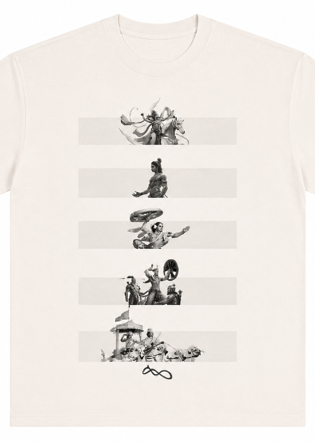 Mahabharat : Printed Oversized T-Shirt