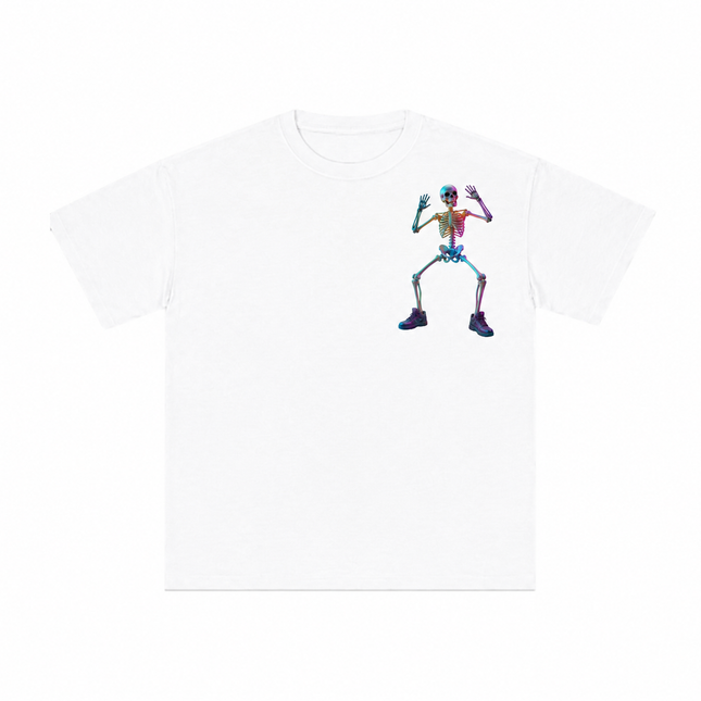 Dancing Skeleton : Printed Oversized T-Shirt