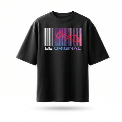 Be Original Official Logo : Printed Oversized T-Shirt - Peepri