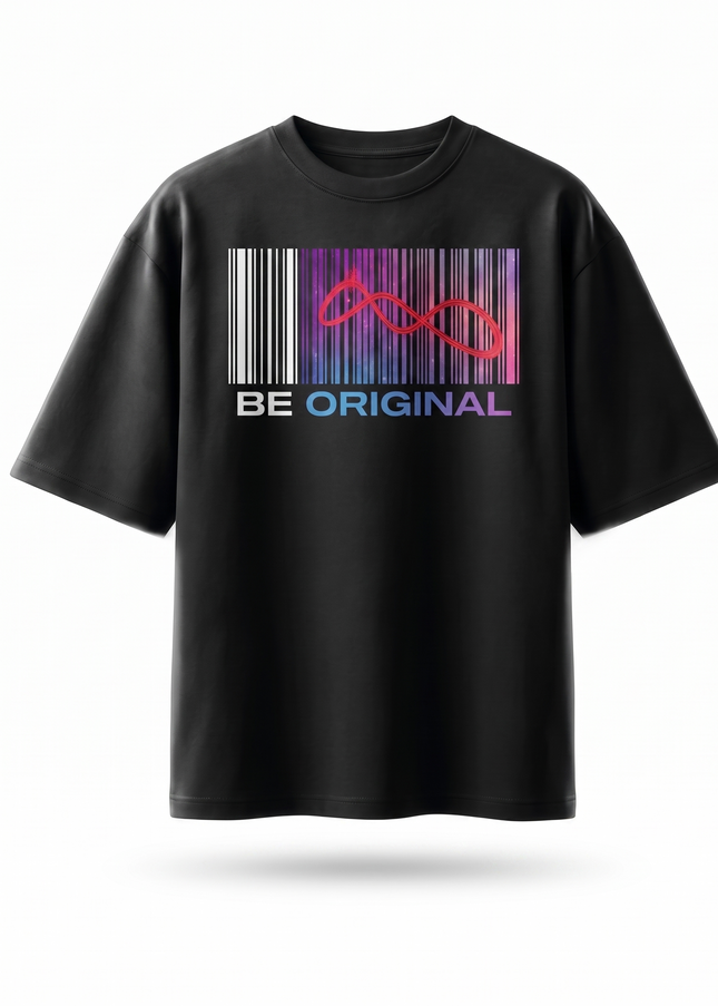Be Original Official Logo : Printed Oversized T-Shirt
