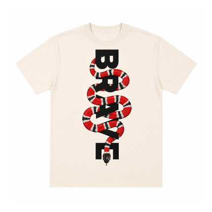 Brave Printed Oversized T-Shirt