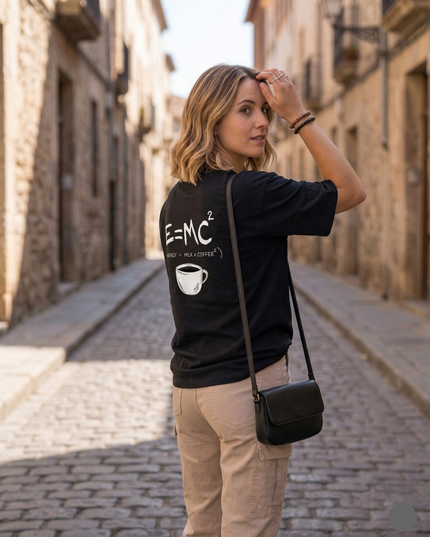 Coffee Lover : Printed Oversized T-Shirt