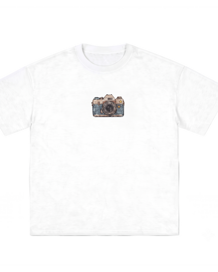 Camera Logo : Thread Embroidery Oversized T-Shirt