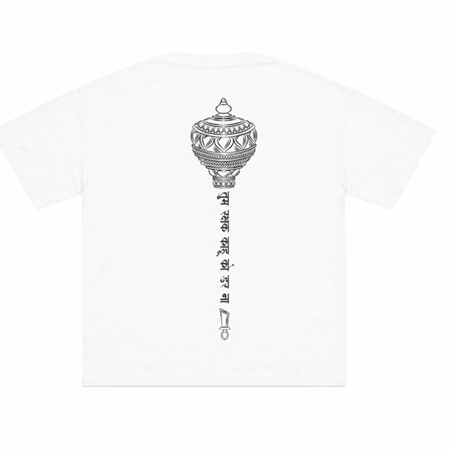 Lord Hanuman Gada : Printed Oversized T-Shirt