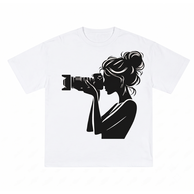 Girl Photographer : Printed Oversized T-Shirt
