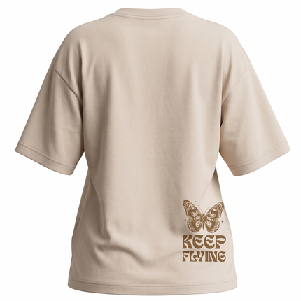 Keep Flying : Printed Oversized T-Shirt