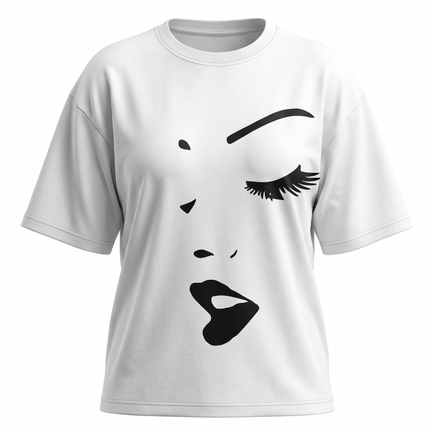 Face : Printed Oversized T-Shirt - Peepri