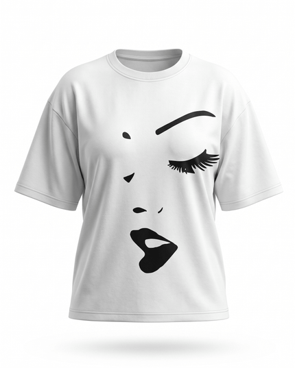 Face : Printed Oversized T-Shirt - Peepri