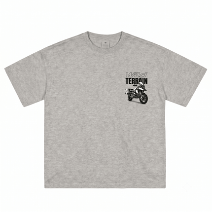 Bike Love Wild Terrain : Printed Oversized T-Shirt - Peepri