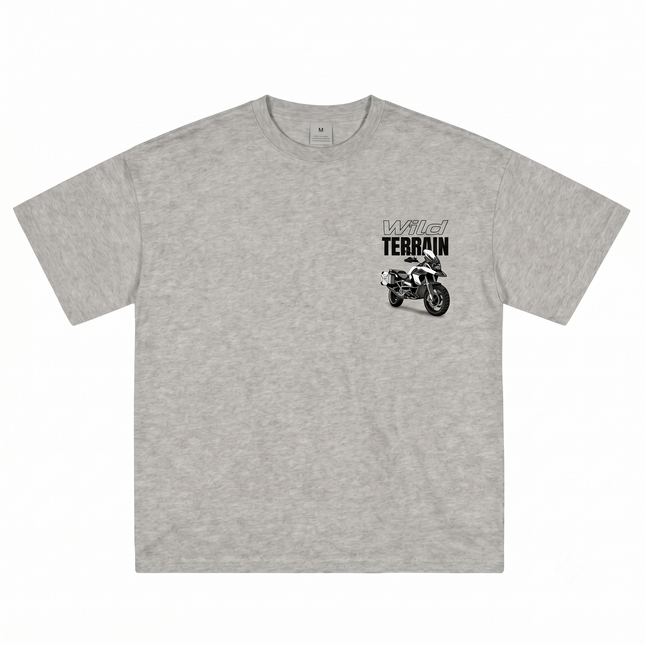 Bike Love Wild Terrain : Printed Oversized T-Shirt