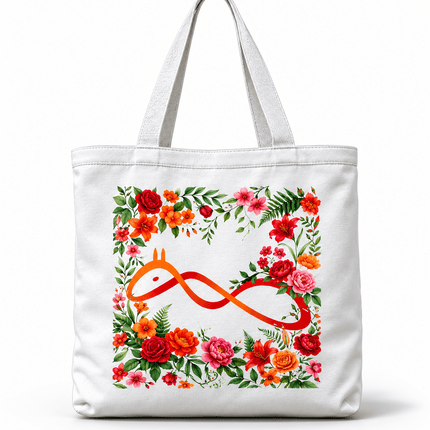 Official logo : Printed Canvas Tote Bag - Peepri