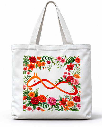 Official logo : Printed Canvas Tote Bag