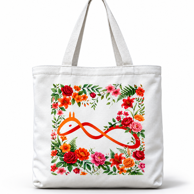 Official logo : Printed Canvas Tote Bag