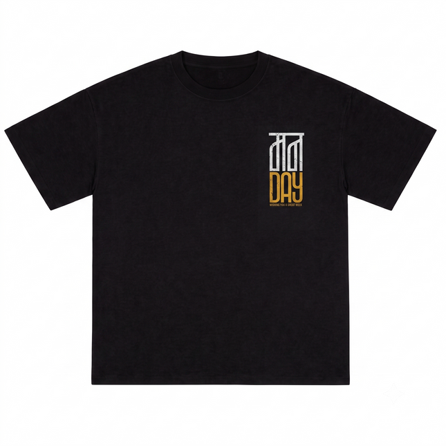 Monday : Printed Oversized T-Shirt