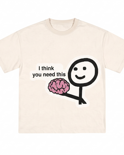 My Brain Printed Oversized T-Shirt
