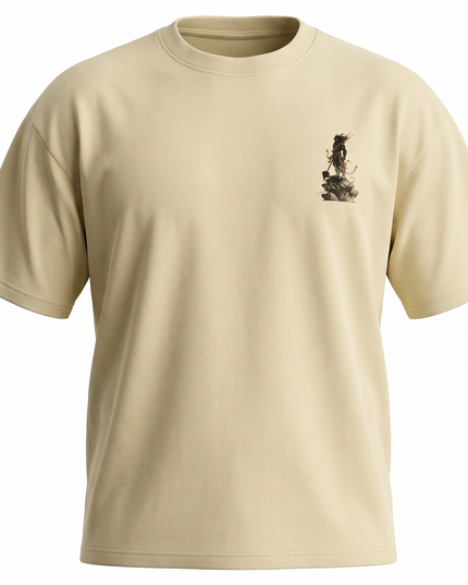 Lord Hanuman : Printed Oversized T-Shirt