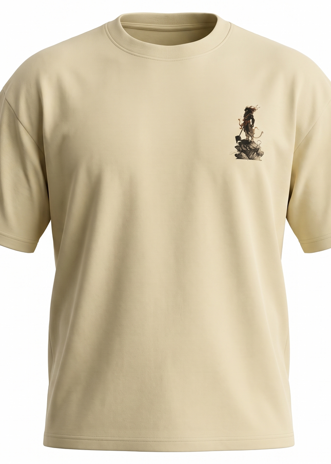 Lord Hanuman : Printed Oversized T-Shirt