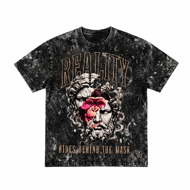Monkey Mix : Acid Washed Oversized T-Shirt