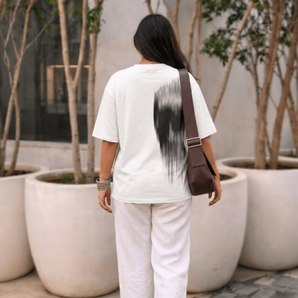 Ghost in Motion : Printed Oversized T-Shirt - Peepri