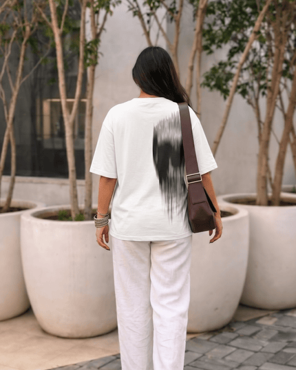 Ghost in Motion : Printed Oversized T-Shirt - Peepri