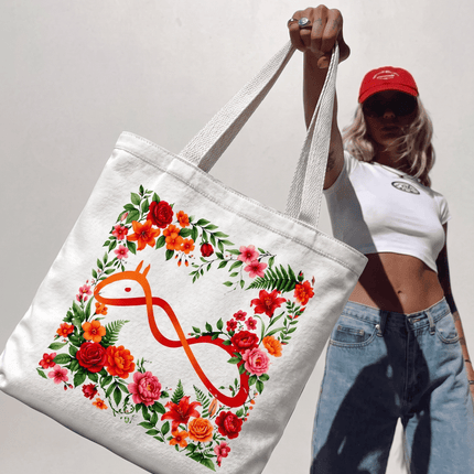 Official logo : Printed Canvas Tote Bag - Peepri