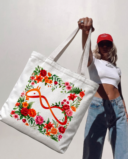 Official logo : Printed Canvas Tote Bag