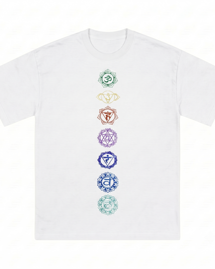 Seven Chakra : Printed Oversized T-Shirt